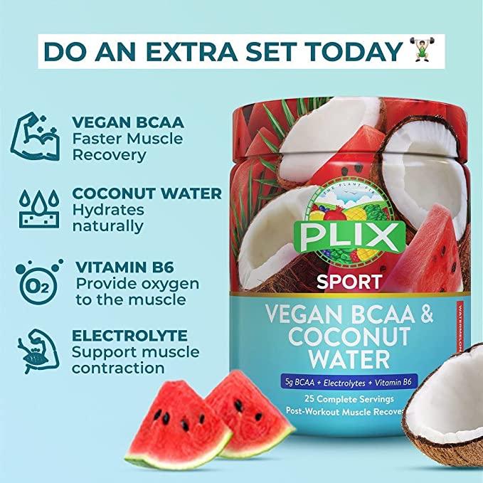 PLIX Vegan BCAA And Coconut Water Powder For Muscle Recovery - Vitaminberry.com