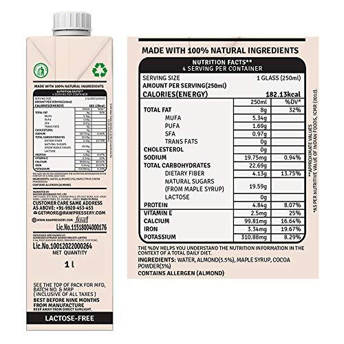 Raw Pressery Almond Milk Cacao - Vitaminberry.com