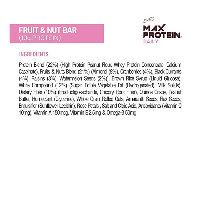 RiteBite Max Protein Bar - Vitaminberry.com