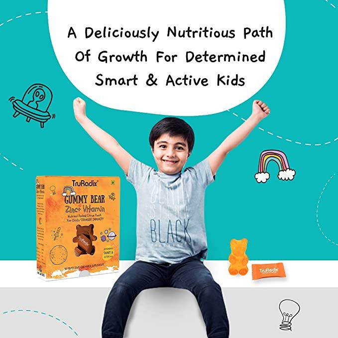 Truradix Immunity Booster for Kids - Vitamin C With Zinc for Kids - Vitaminberry.com
