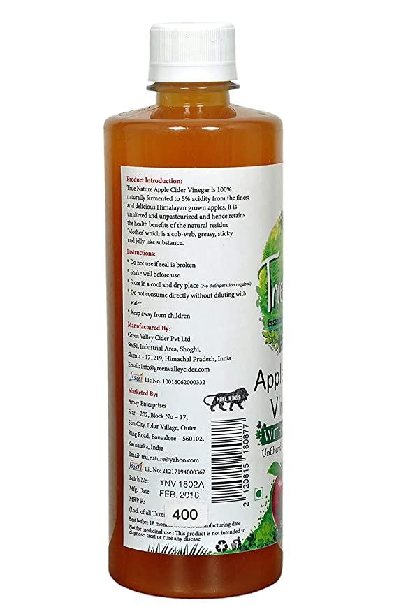 TrueNature Apple Cider Vinegar with Mother - With Honey - Vitaminberry.com