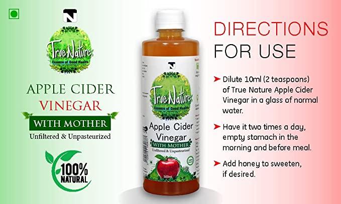 TrueNature Apple Cider Vinegar with Mother - With Honey - Vitaminberry.com