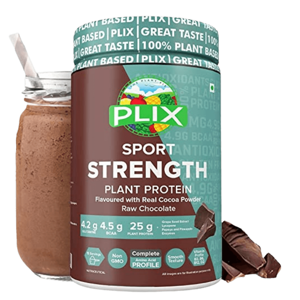 PLIX Strength Vegan Post Workout Plant based Protein Powder - Vitaminberry.com