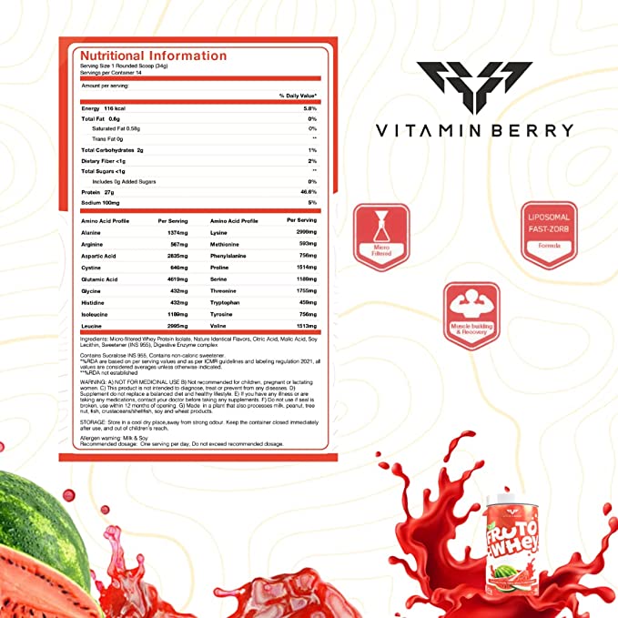 VITAMINBERRY Fruto Whey Isolate