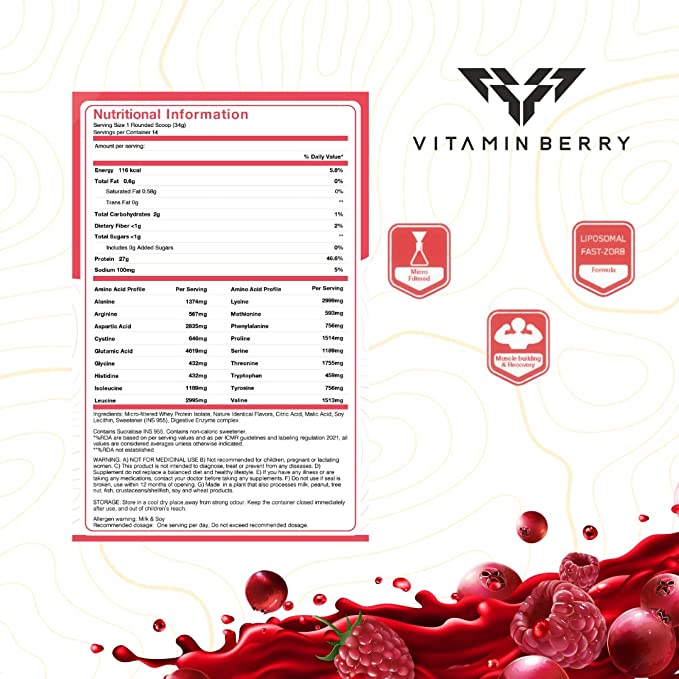 VITAMINBERRY Fruto Whey Isolate