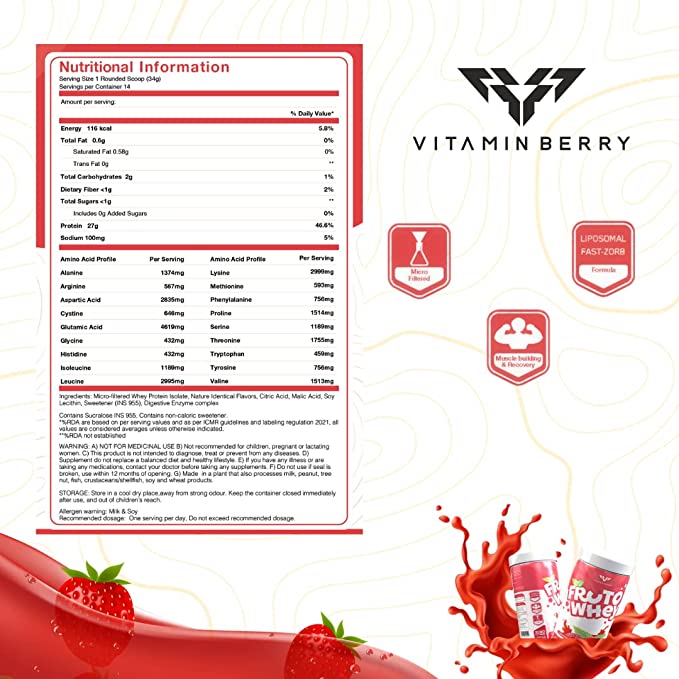 VITAMINBERRY Fruto Whey Isolate