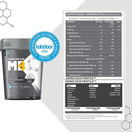 MuscleBlaze Biozyme Performance Whey Protein - Vitaminberry.com
