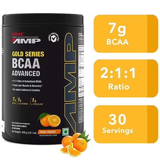 GNC Amp Gold Series BCAA Advanced Powder